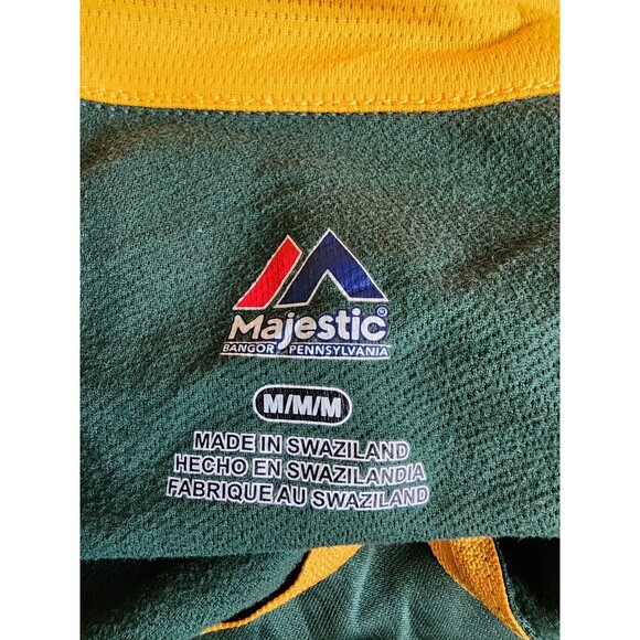 Green Bay Packers 1/4 Zip Poly Shirt Size Medium by Majestic - Picture 6 of 7